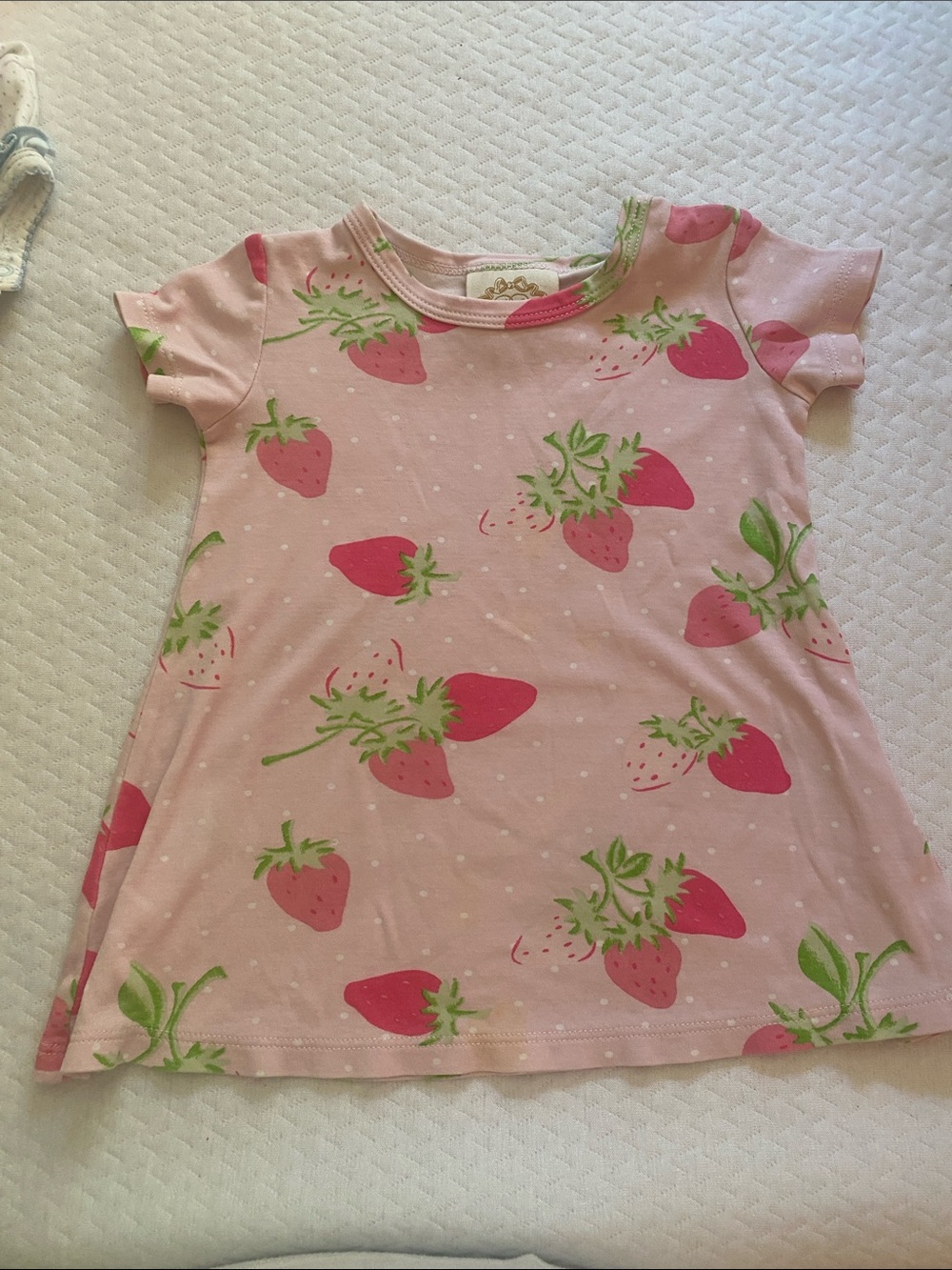 The Beaufort Bonnet Co. Pink strawberry dress